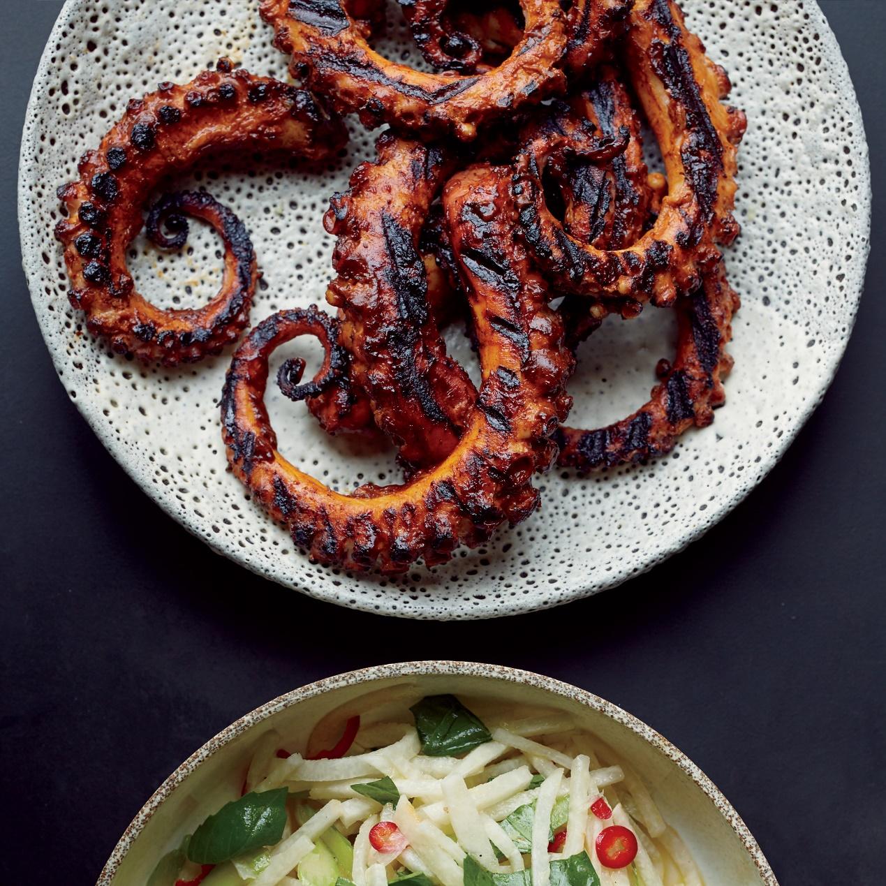 Grilled octopus